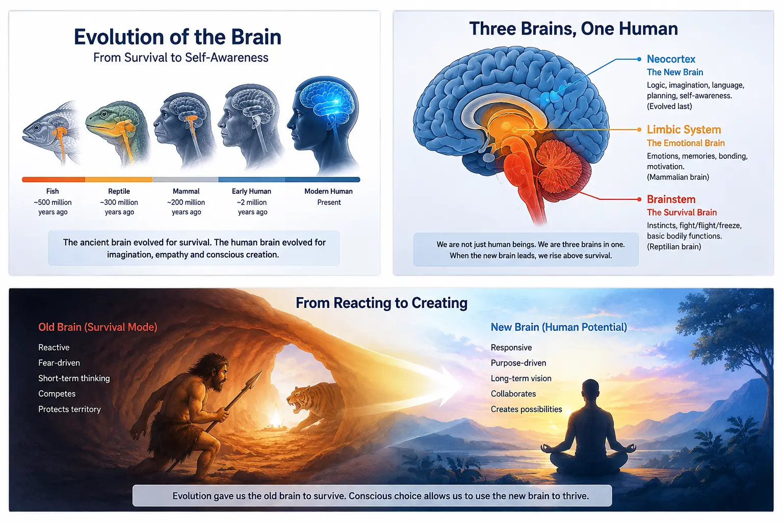 Animal Brain, Human Brain: Why Most of Us Never Complete the Journey