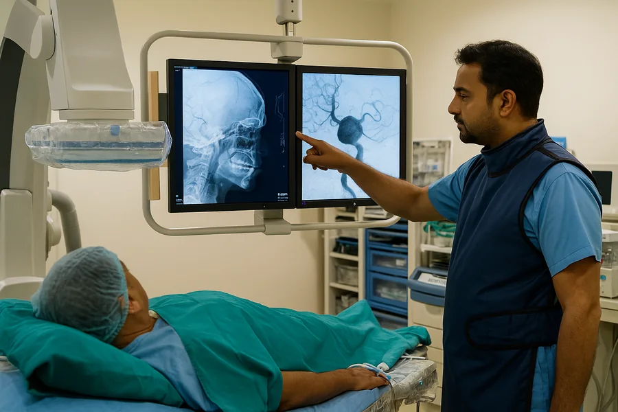 Aneurysm surgery - Dr P K Jha, Noida